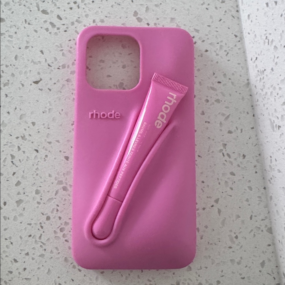 RHODE Vibrant Pink Phone Case with Gloss Holder